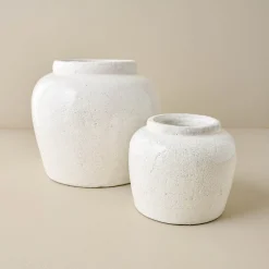 VND0092 Melrose International, LLC Rebecca Crackle Ceramic Vase