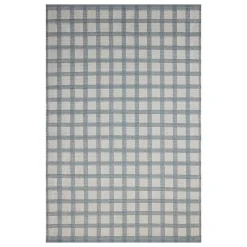 VND0086 Loloi Inc Ryder Blue Ivory Rug