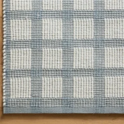 VND0086 Loloi Inc Ryder Blue Ivory Rug