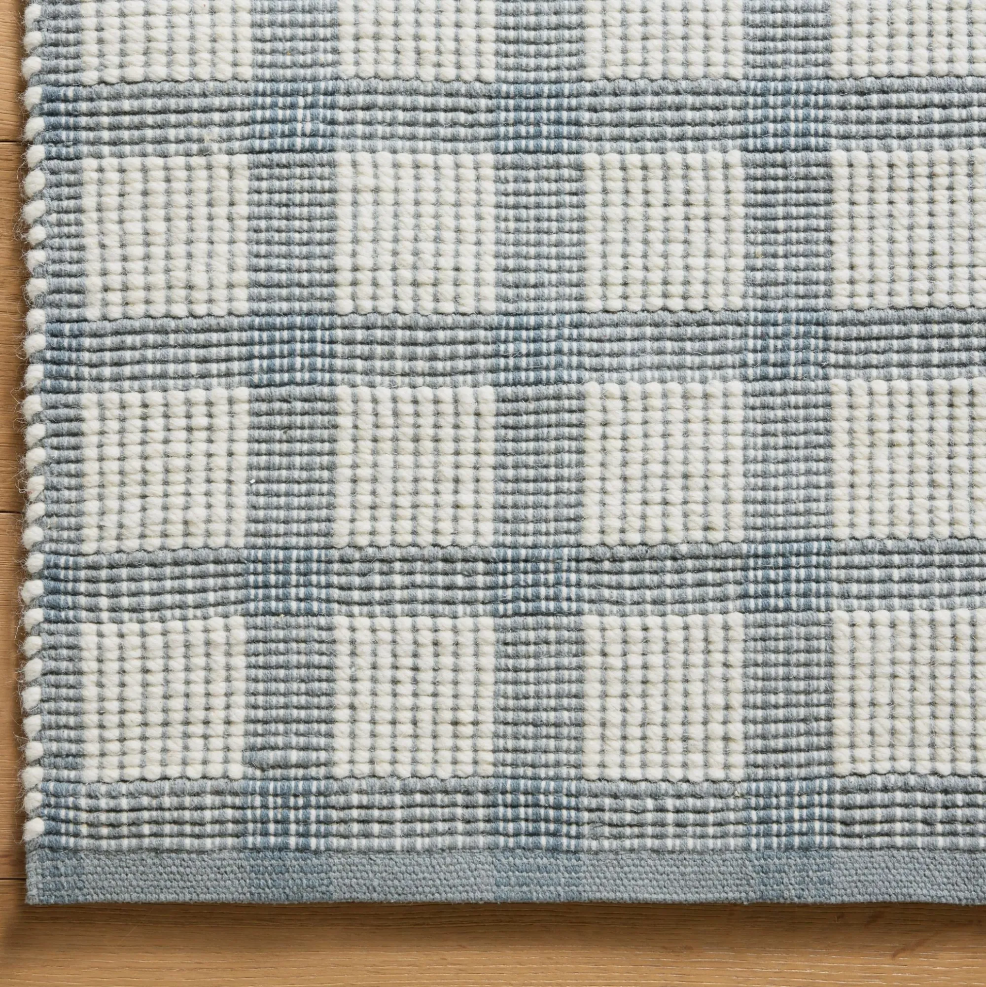 VND0086 Loloi Inc Ryder Blue Ivory Rug