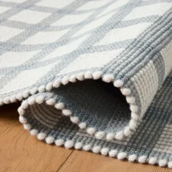 VND0086 Loloi Inc Ryder Blue Ivory Rug