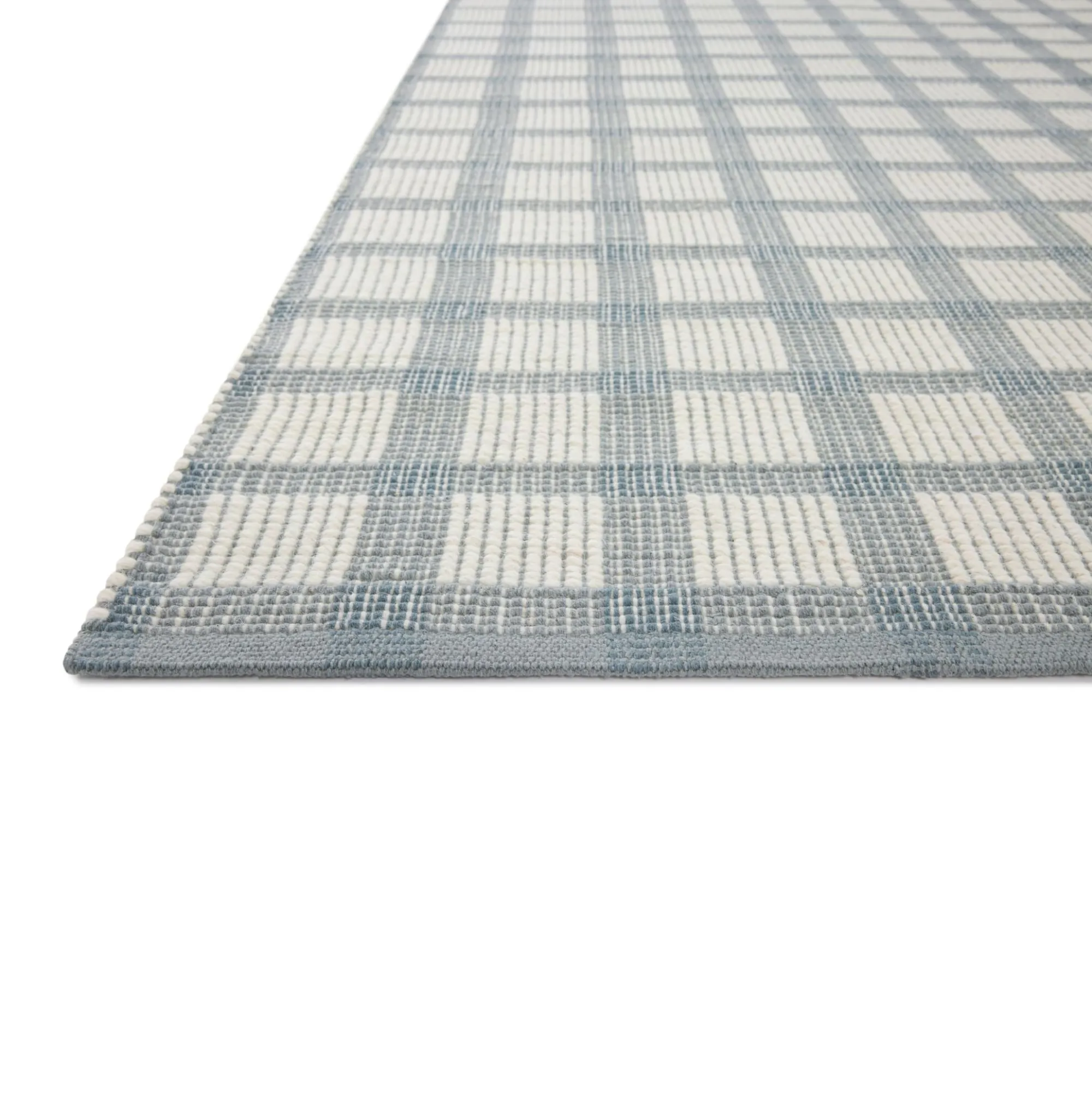 VND0086 Loloi Inc Ryder Blue Ivory Rug