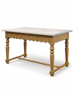VND6475 StyleCraft Home Collection Sadie Scalloped Kitchen Island