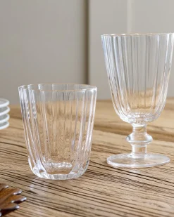VND8399 Beijing Housewares Industries Ltd Scalloped Rim Glass Tumbler