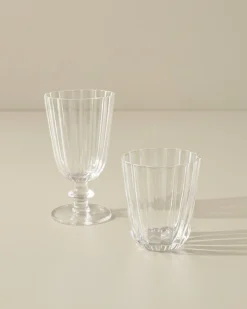 VND8399 Beijing Housewares Industries Ltd Scalloped Rim Glass Tumbler