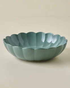 VND0092 Melrose International, LLC Seagrass Scalloped Serving Bowl