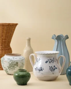 VND0164 Creative Co-op Inc Serena Crackle Glaze Bud Vase
