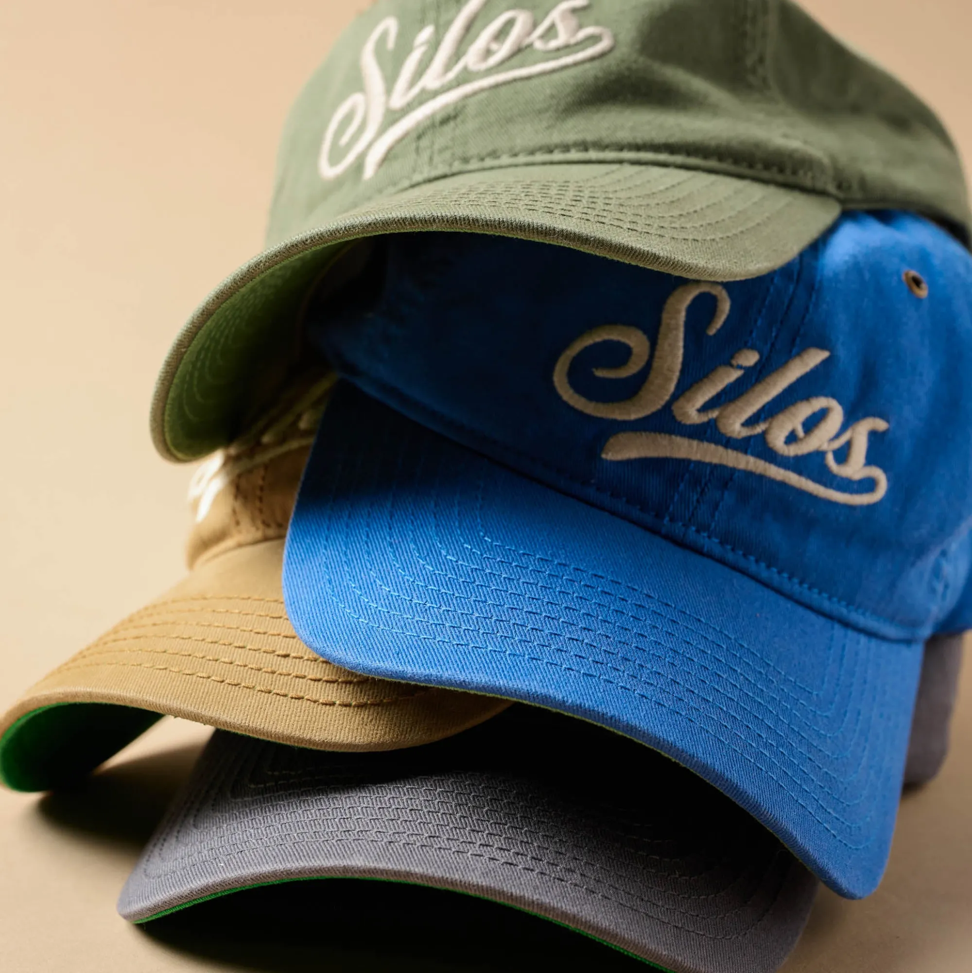 VND5970 Concept One Accessories Silos Distressed Olive Baseball Hat