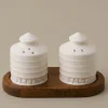 VND0164 Creative Co-op Inc Silos Salt & Pepper Shaker Set