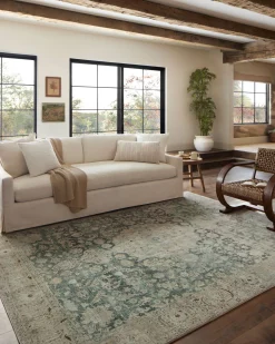 VND0086 Loloi Inc Sinclair Jade Sand Rug