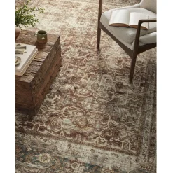VND0086 Loloi Inc Sinclair Rust Lagoon Rug