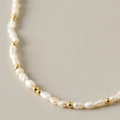 VND7297 Our Spare Change Small Golden Hour Pearl Necklace