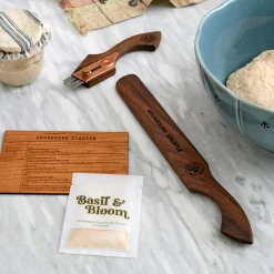 VND0556 Wordsmith Wood Shop Sourdough Starter Wooden Recipe Card