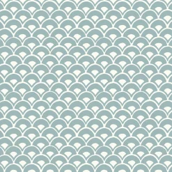 VND2730 York Wallcoverings Stacked Scallops Wallpaper
