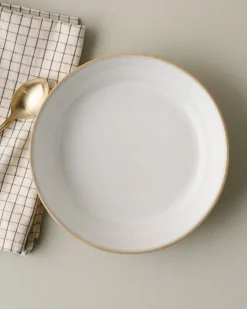 VND6562 Chaozhou Highland Crafts Company Ltd Stone White Lakelynn Pasta Bowl