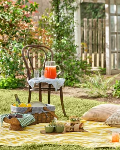 VND8327 Business & Pleasure Co., LLC Striped Beach & Picnic Blanket – Monaco Mimosa Outdoor Blanket