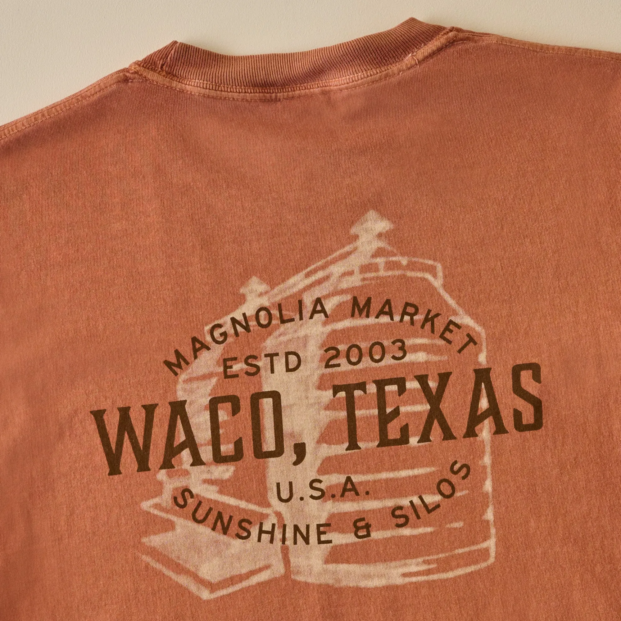 VND0179 Hole In The Roof Marketing Inc Sunshine and Silos Burnt Orange Shirt