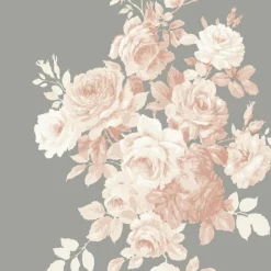 VND2730 York Wallcoverings Tea Rose Wallpaper