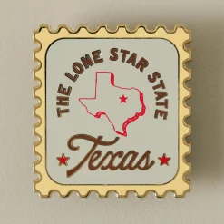VND3322 Three Potato Four Texas Postage Stamp Enamel Magnet