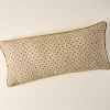 VND8009 Jaipur Arts Thea Clay Block Print Large Lumbar Pillow