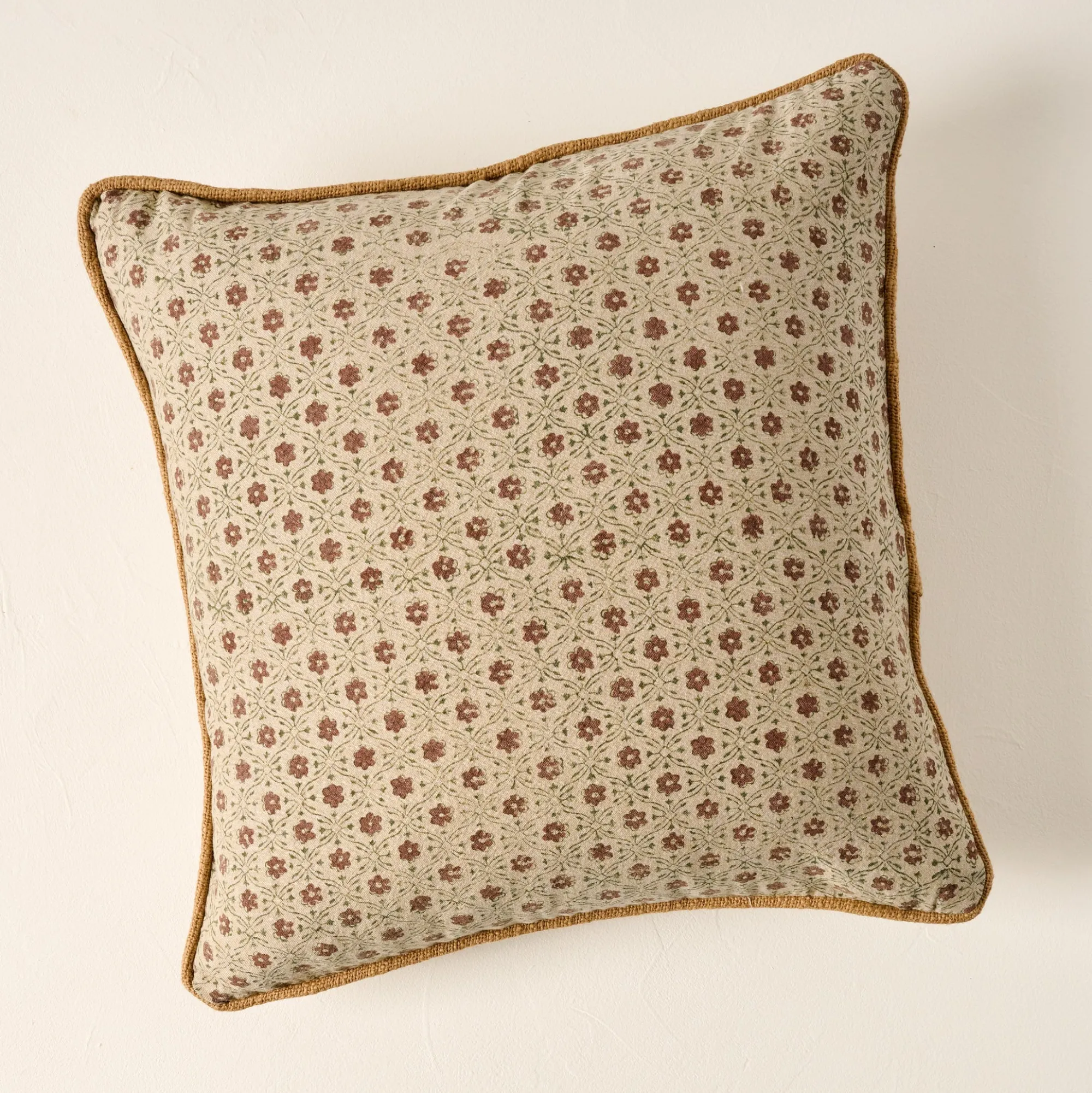 VND8009 Jaipur Arts Thea Clay Block Print Pillow