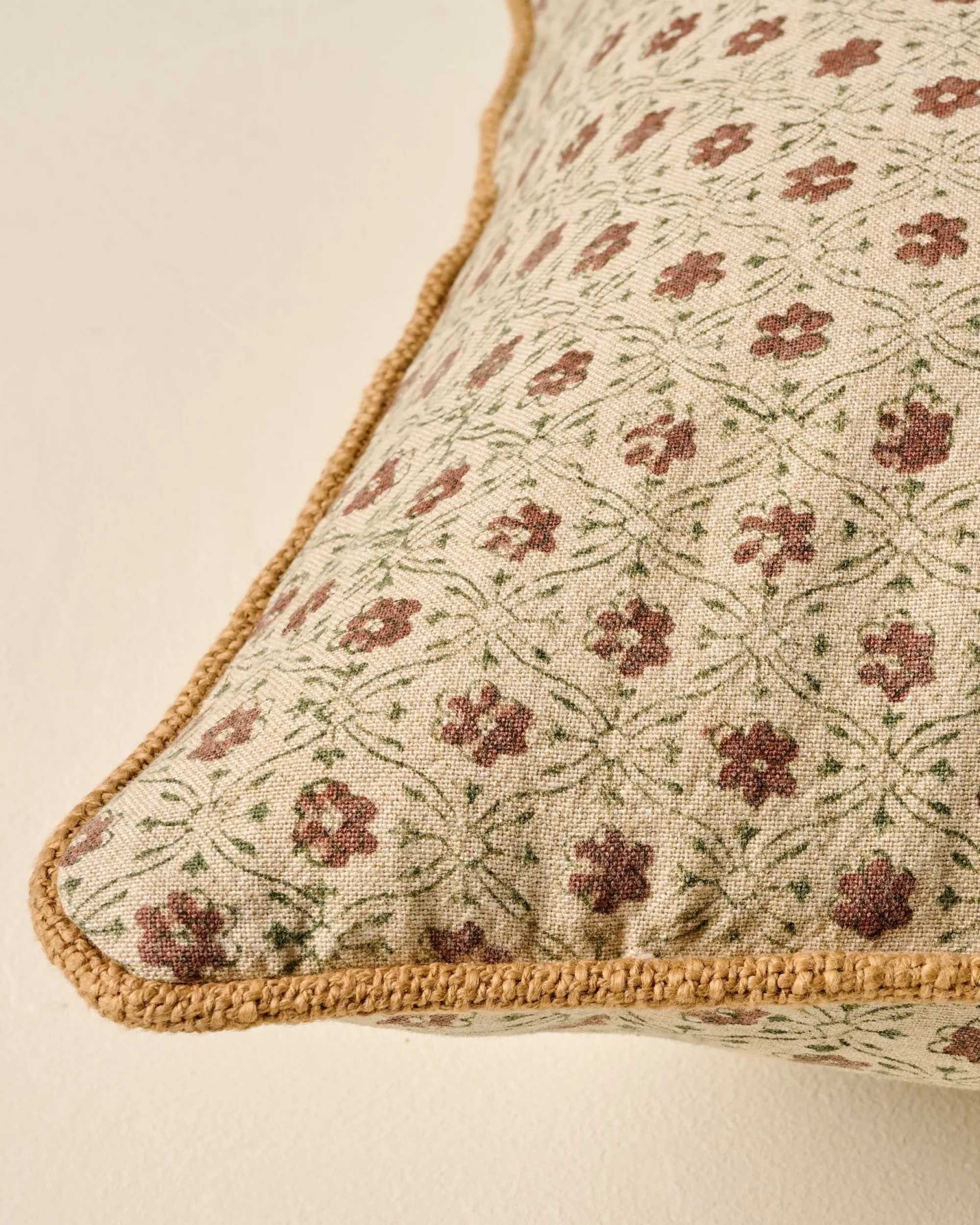 VND8009 Jaipur Arts Thea Clay Block Print Pillow