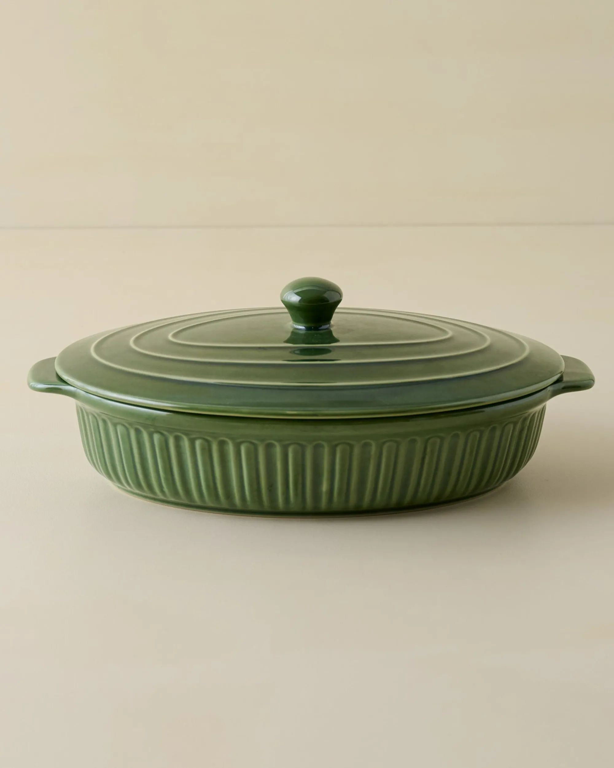 VND7817 FOXSTONE DEVELOPMENT CO.,LTD The Cottage Collection Forest Green Oval Baking Dish