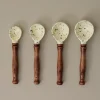 VND6715 VENUS IMPEX The Cottage Collection Green Speckle Measuring Spoons