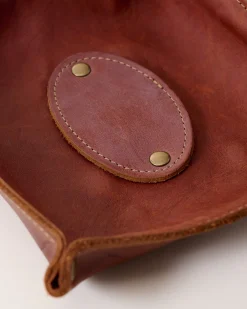 VND8675 H Heritage Inc. The Monticello Leather Valet Tray