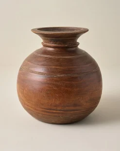 VND0207 Sullivan's Theo Aged Wood Vase