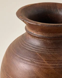 VND0207 Sullivan's Theo Aged Wood Vase