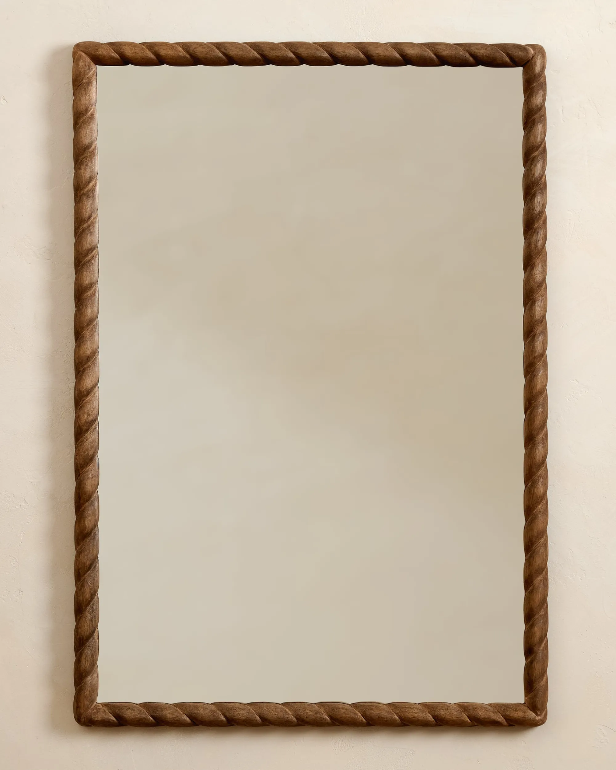 VND8122 R R INDUSTRIES Turned Wood Vanity Mirror