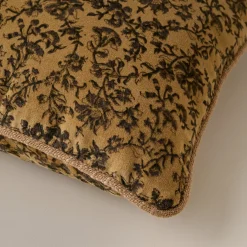 VND8009 Jaipur Arts Velvet Amber Vines Lumbar Pillow