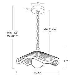 VND7751 Regina Andrew Design Inc Venus Pendant