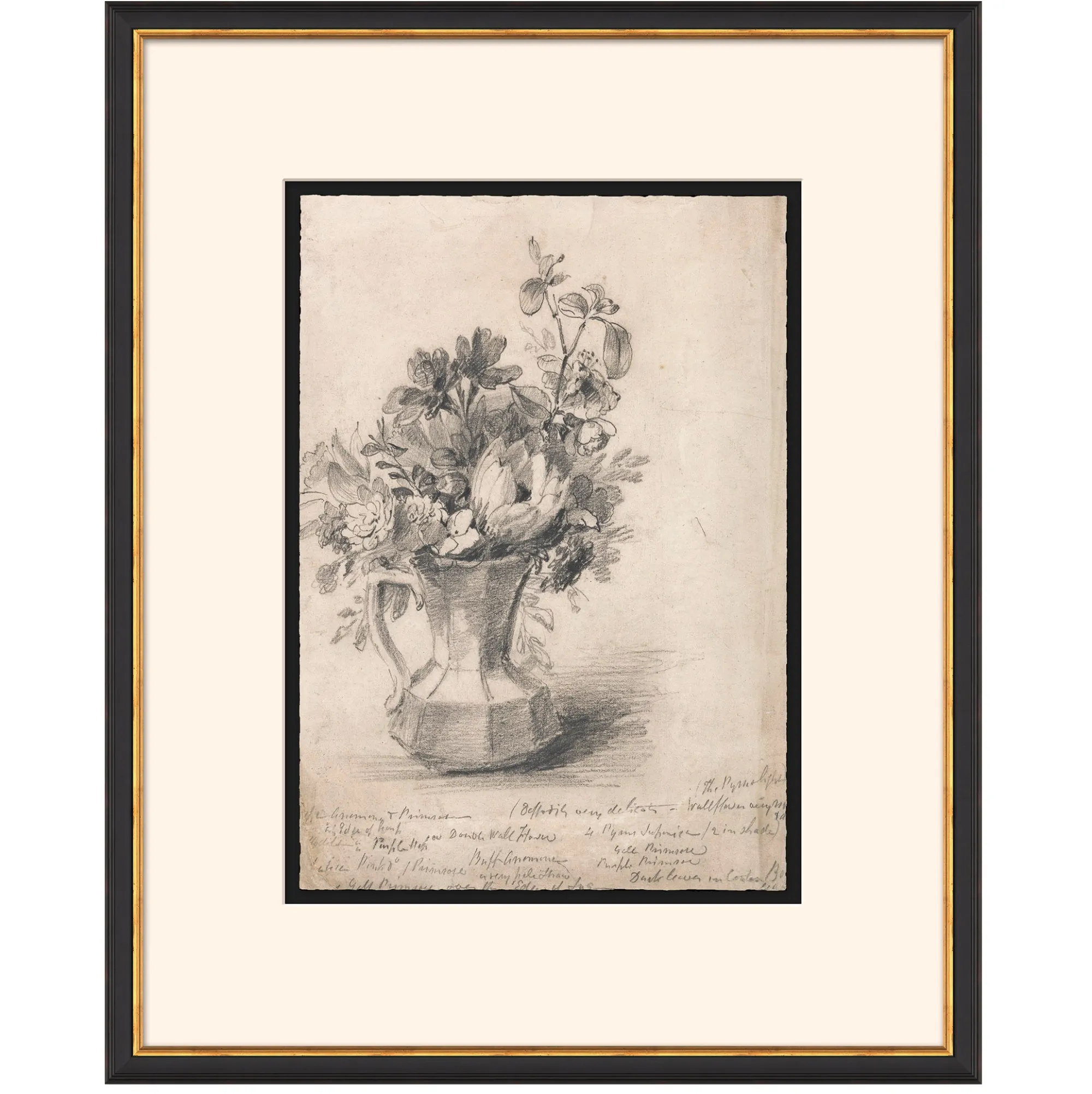 VND6204 Soicher Marin of Florida Vintage Floral Sketch I