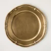 VND0164 Creative Co-op Inc Vintage-Inspired Brass Charger
