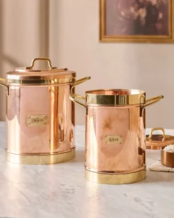 VND8417 AC Brothers Vintage Inspired Copper + Brass Canister