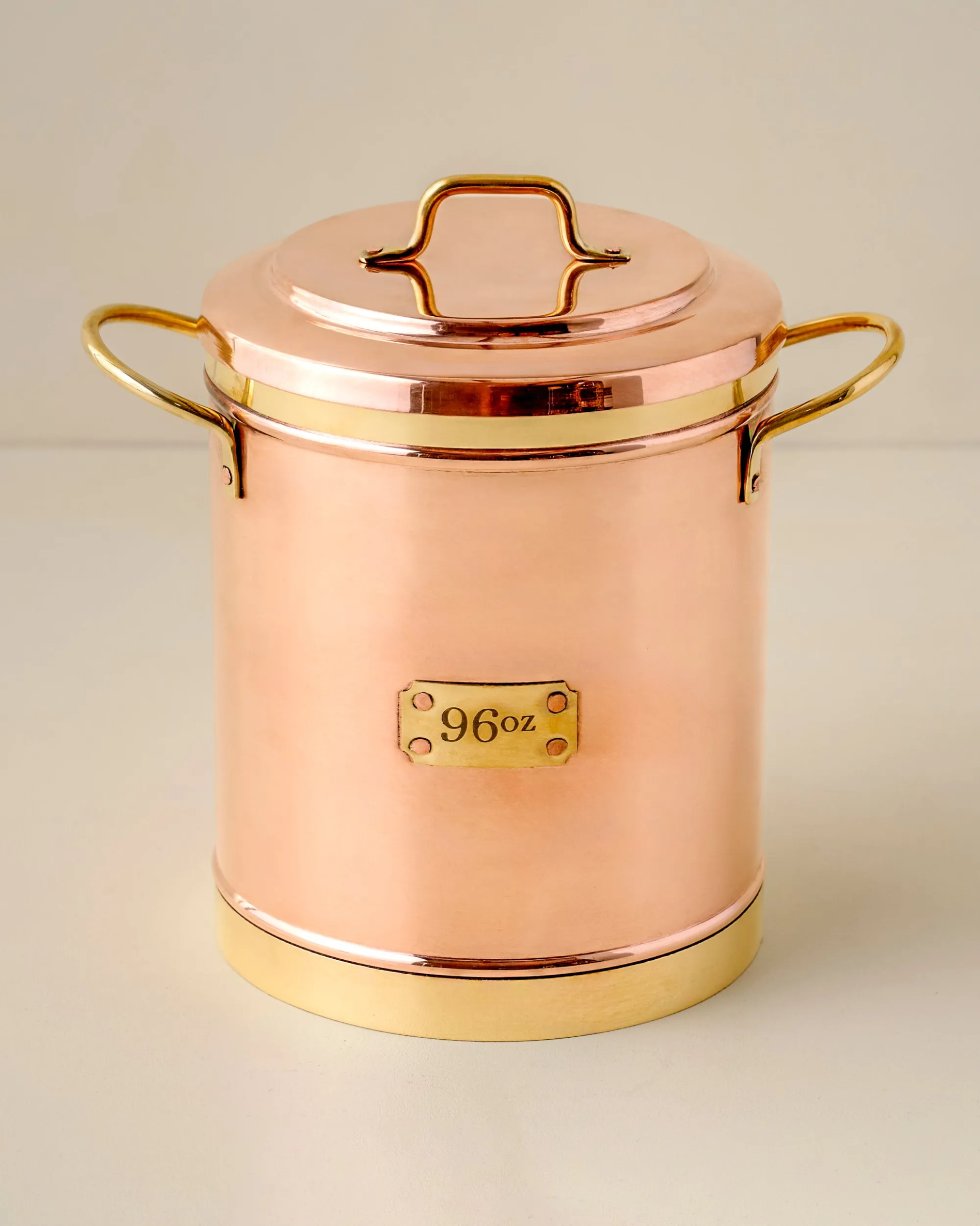 VND8417 AC Brothers Vintage Inspired Copper + Brass Canister