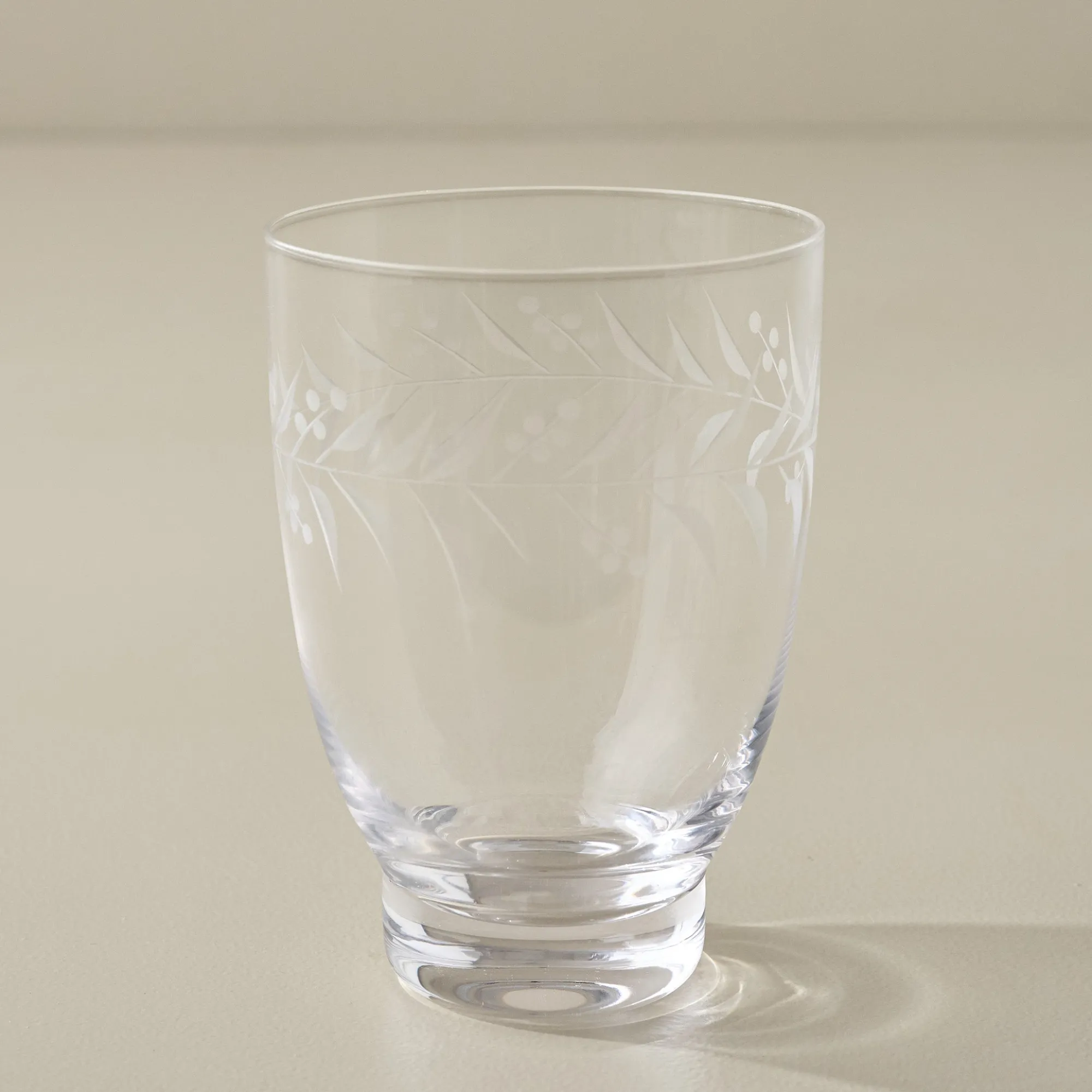 Magnolia Vintage-Inspired Etched Glass Drinkware Bundle