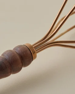 VND6290 Dayglow LLC Walnut Handle Copper Potato Masher