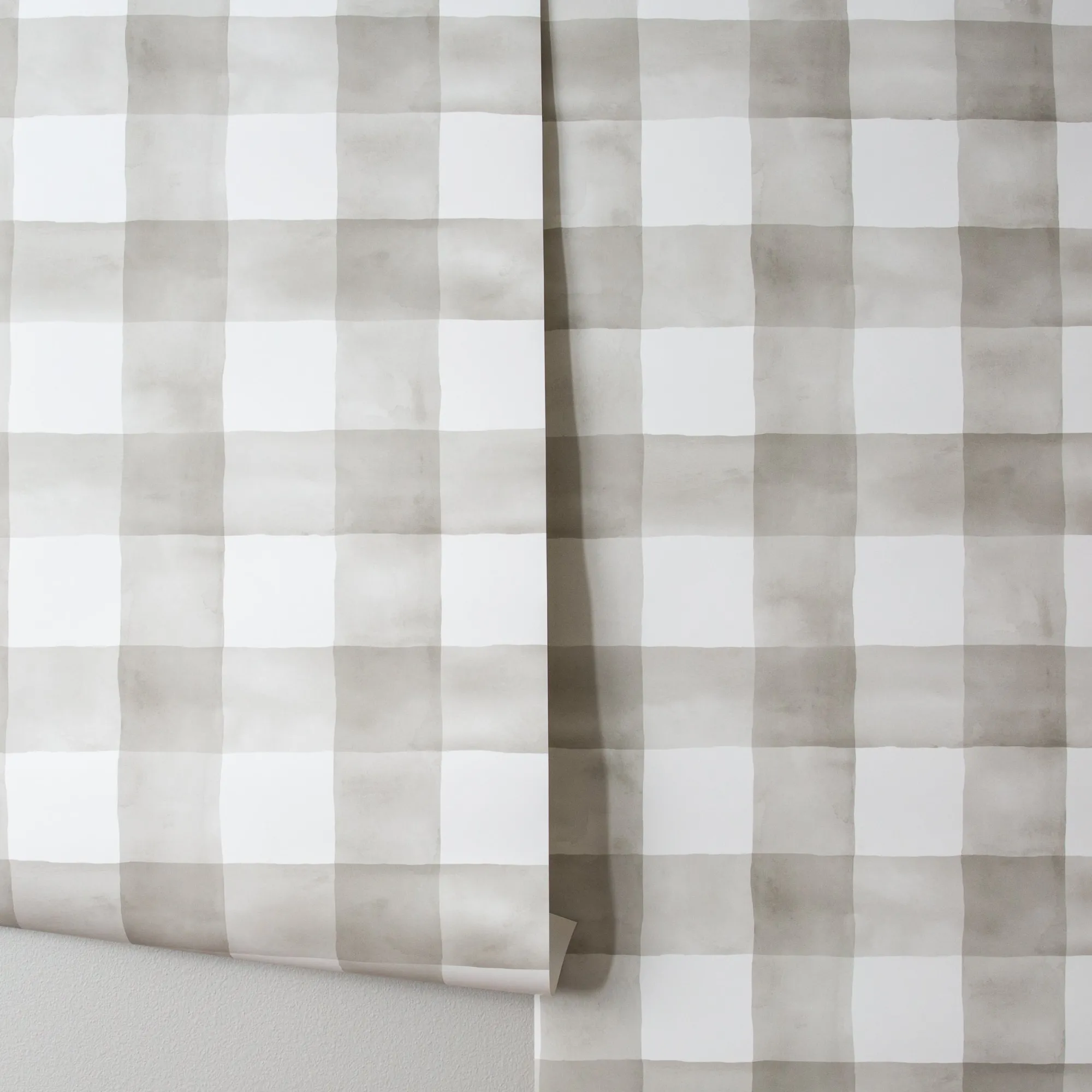 VND2730 York Wallcoverings Watercolor Check Wallpaper