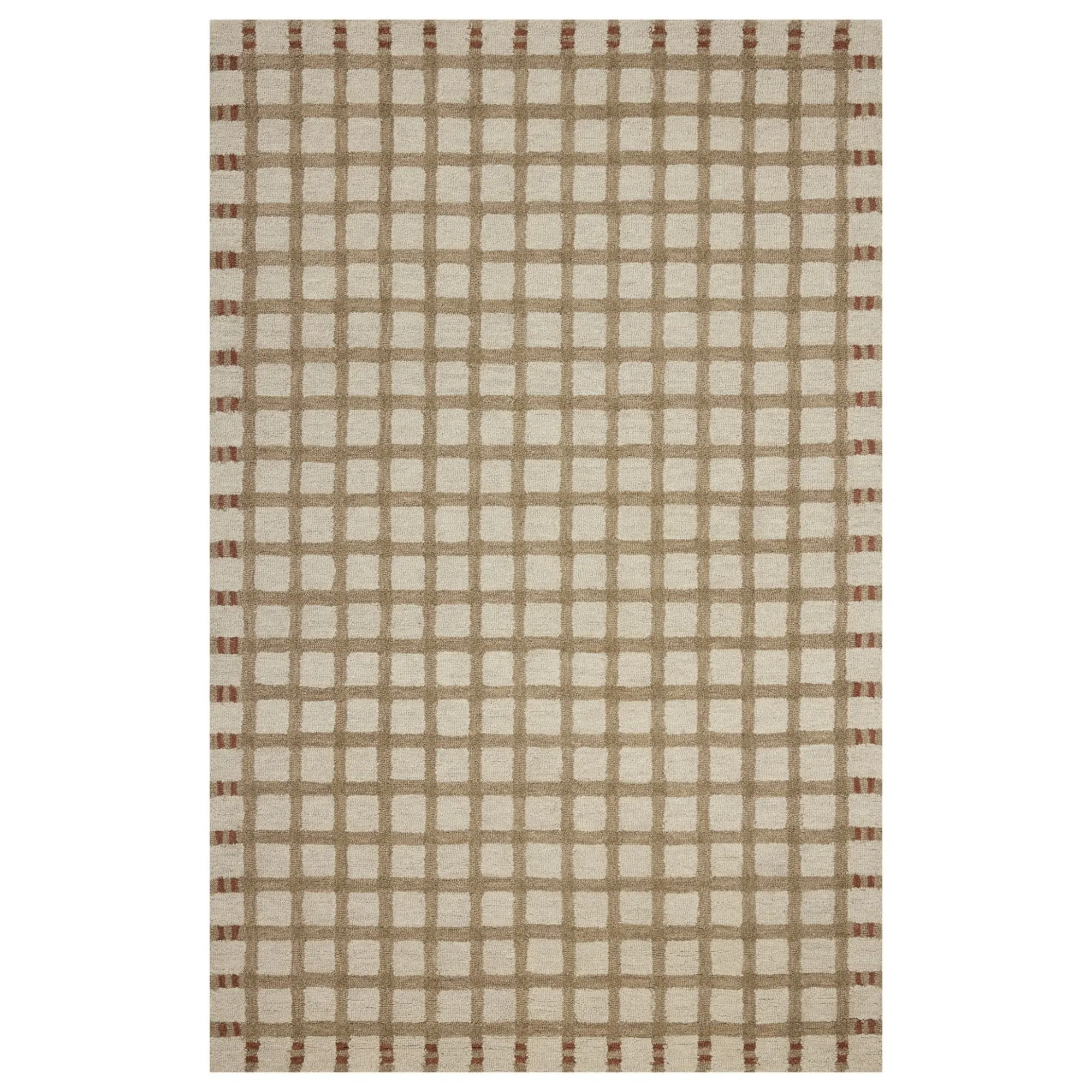 VND0086 Loloi Inc Waylon Natural Rust Rug