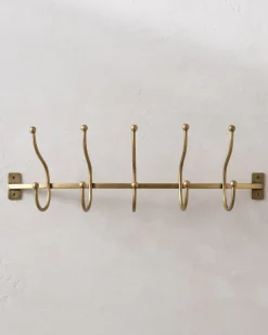 VND7372 ACUBE KRAFT PVT LTD Webster Antique Brass Hook Rack