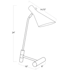 VND7751 Regina Andrew Design Inc Wells Brass Task Lamp