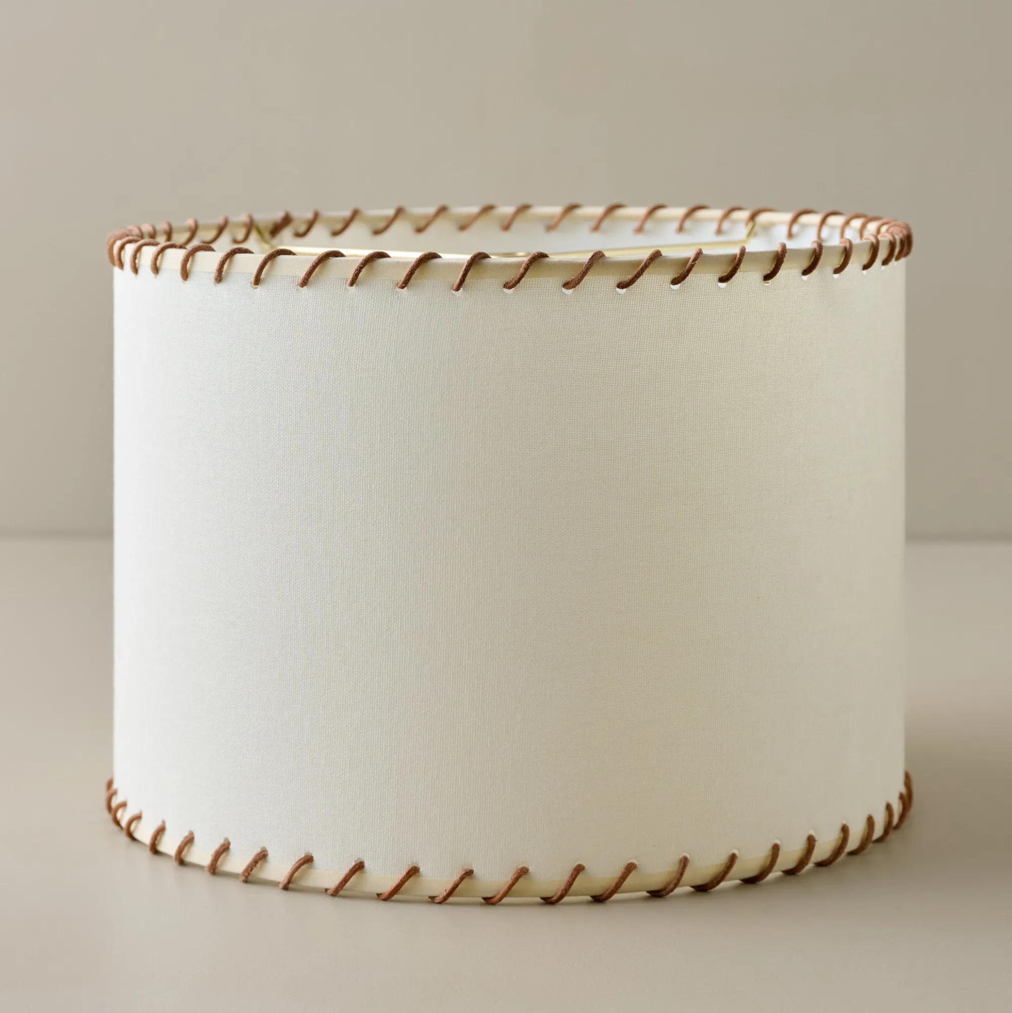VND6475 StyleCraft Home Collection Whipstitch Drum Shade