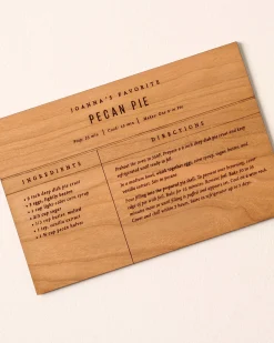 VND0556 Wordsmith Wood Shop Wooden Recipe Card