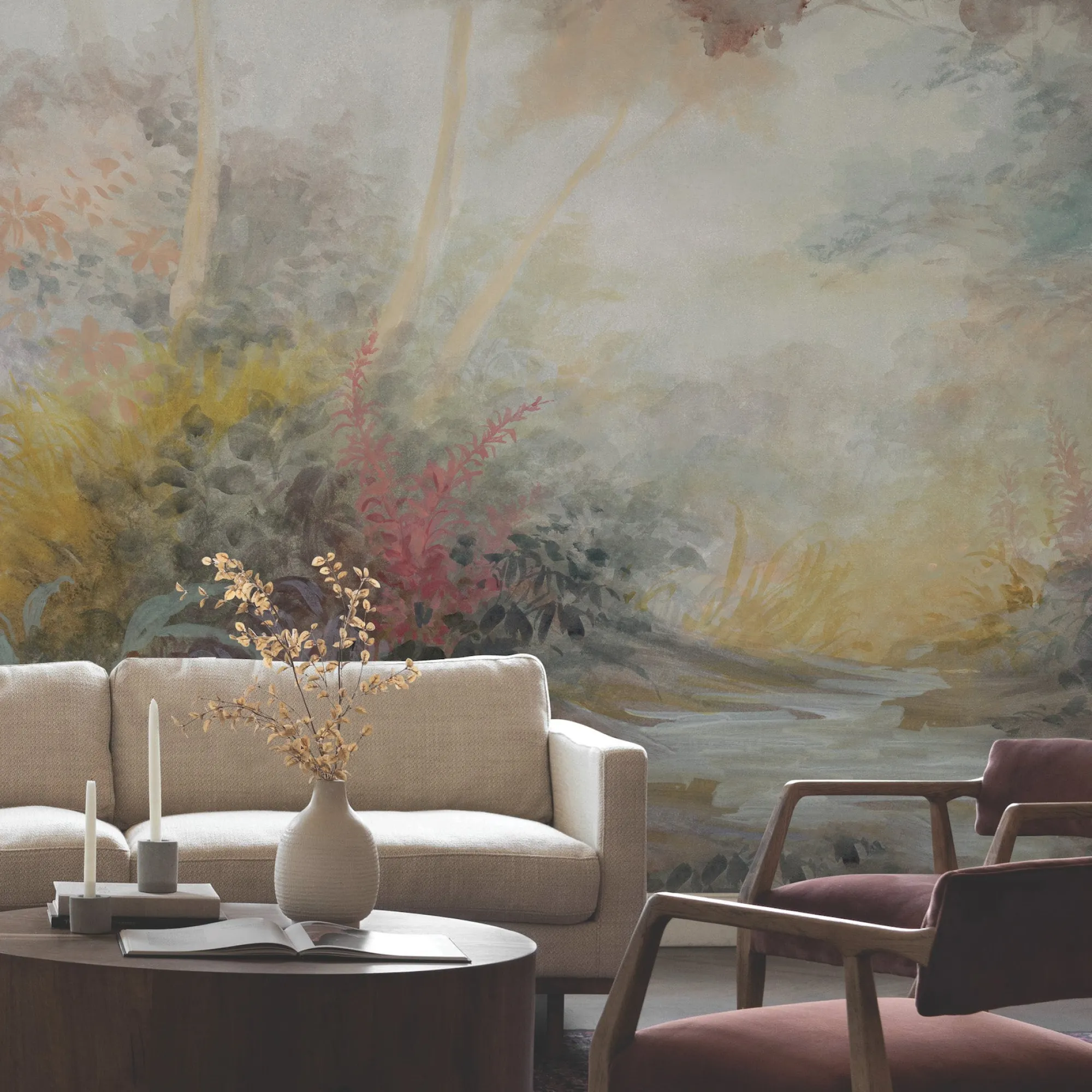 VND2730 York Wallcoverings Woodlands Mural Wallpaper