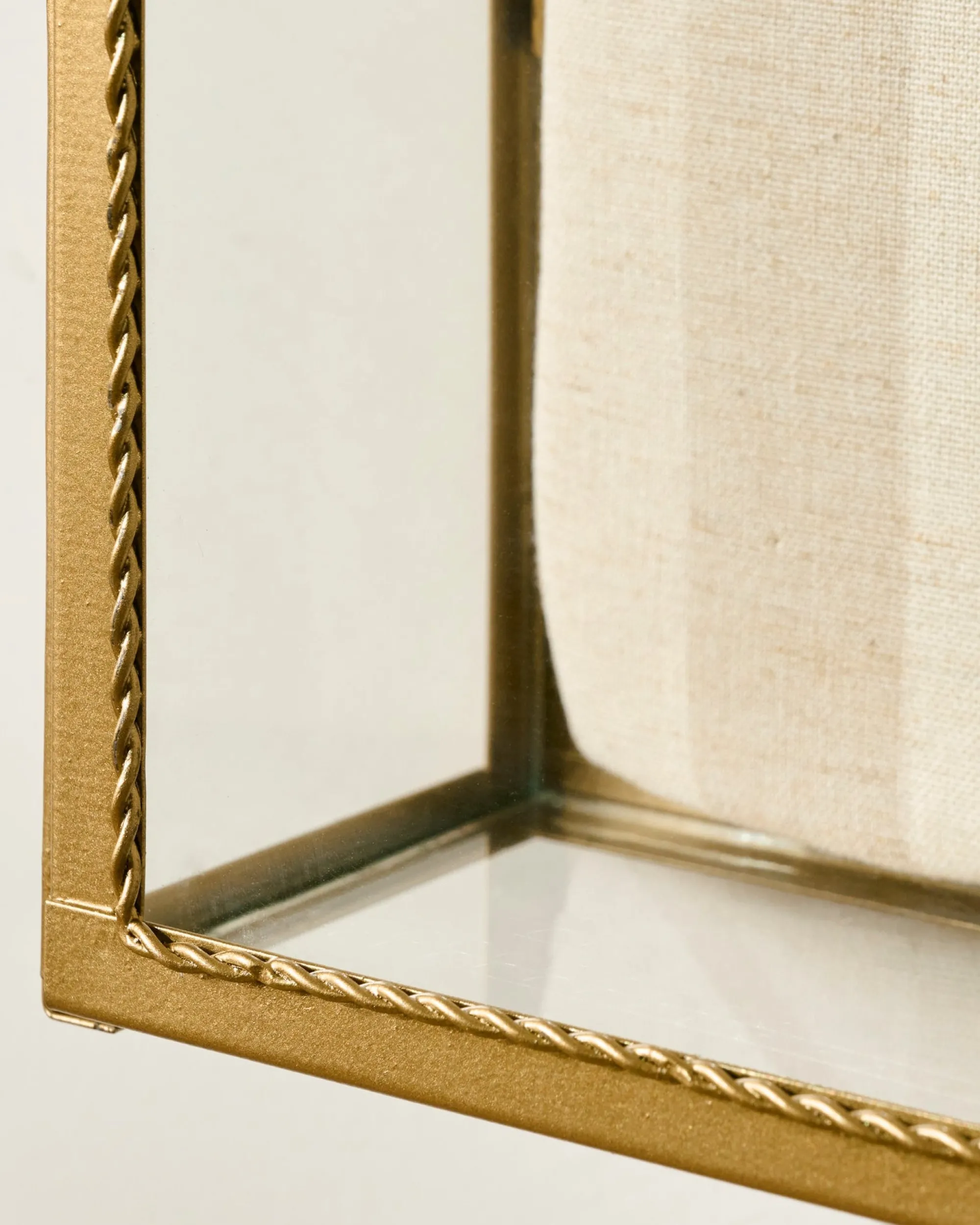 VND7371 True Home Decor Pvt Ltd Your Story Brass Display Cabinet