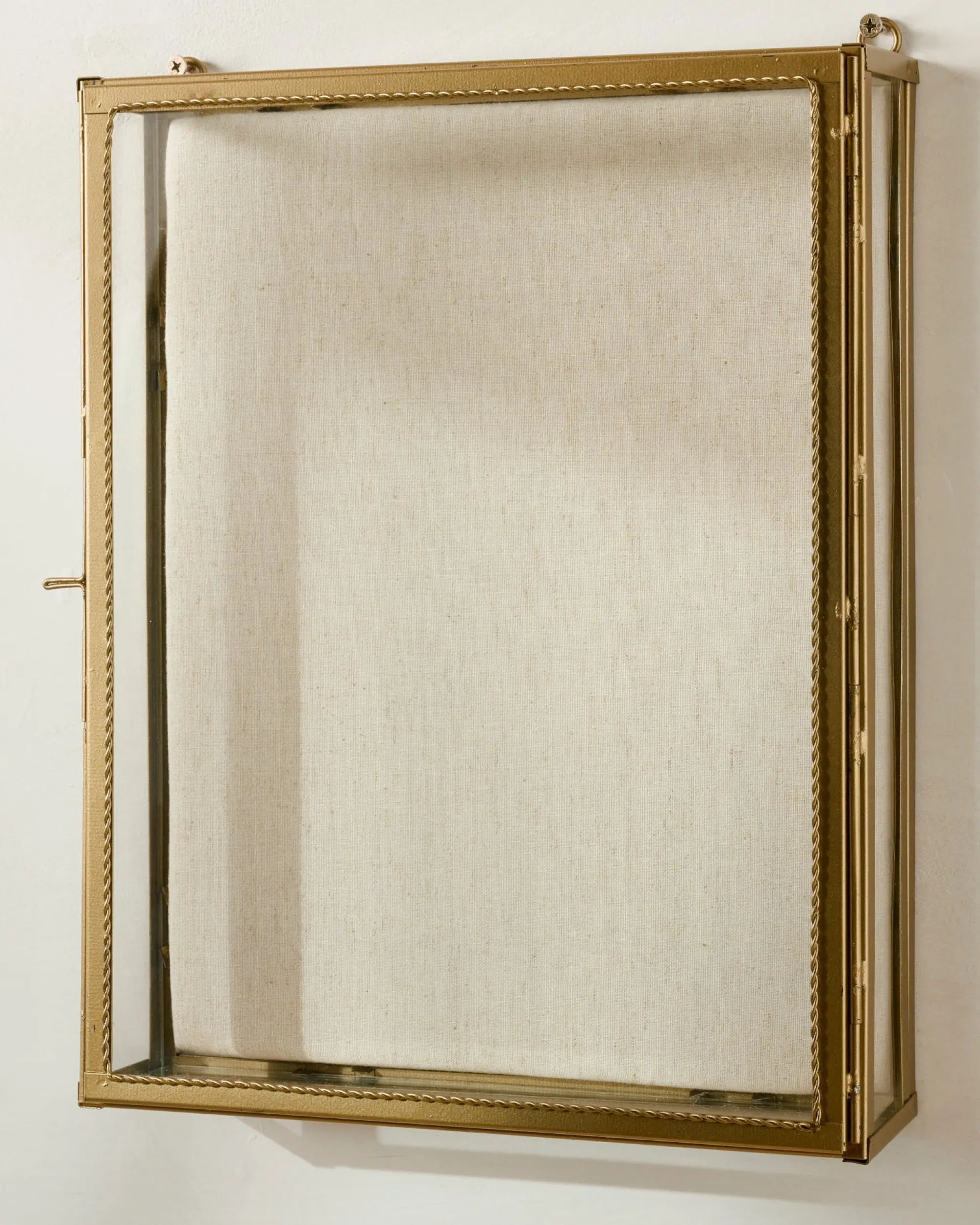 VND7371 True Home Decor Pvt Ltd Your Story Brass Display Cabinet